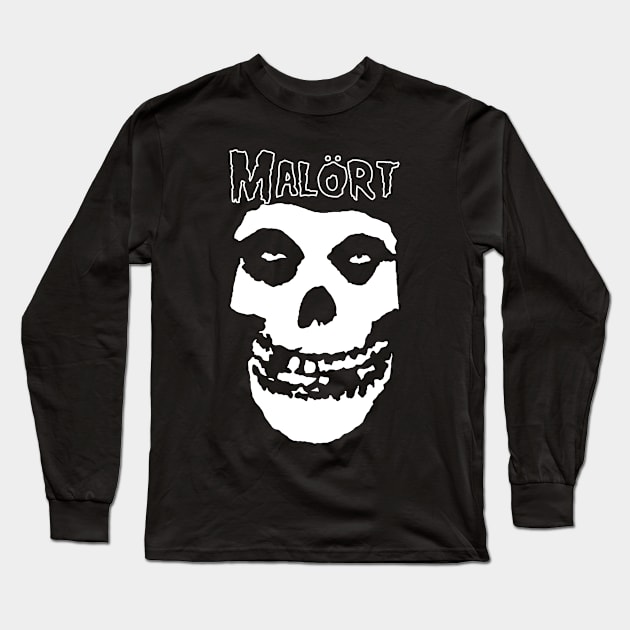 Malort Misfit Crimson Ghost Long Sleeve T-Shirt by IHateMalort